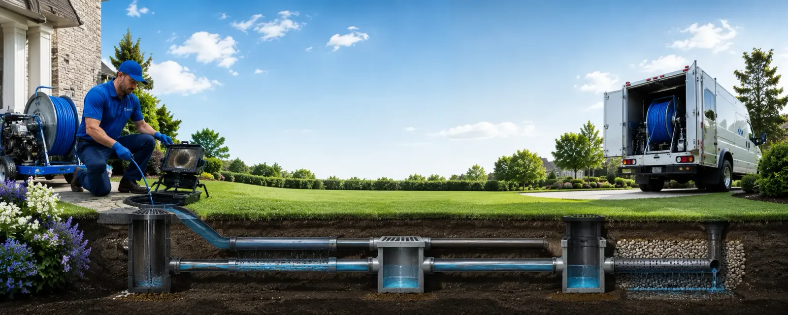 Outdoor drain cleaning information for Berlin, CT